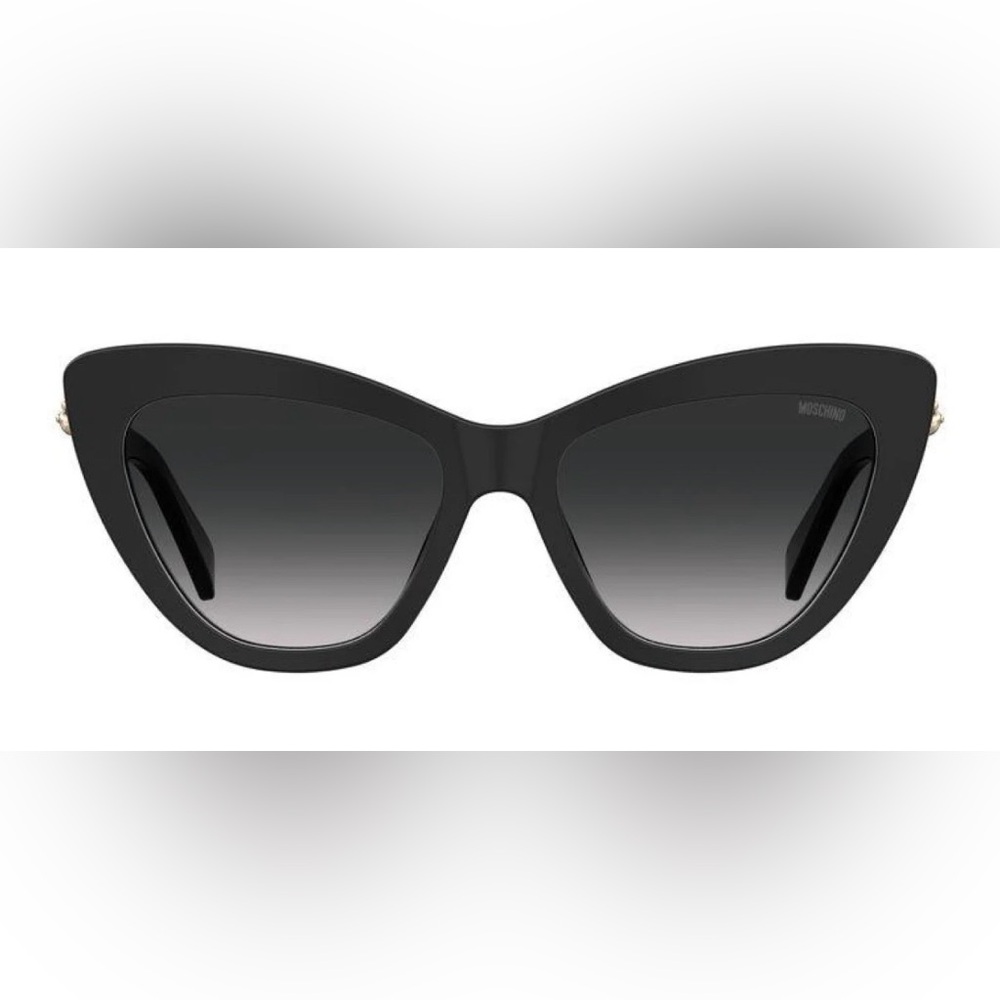 Moschino Teddy Bear Collection MOS122S Black Cat-Eye Sunglasses NIC